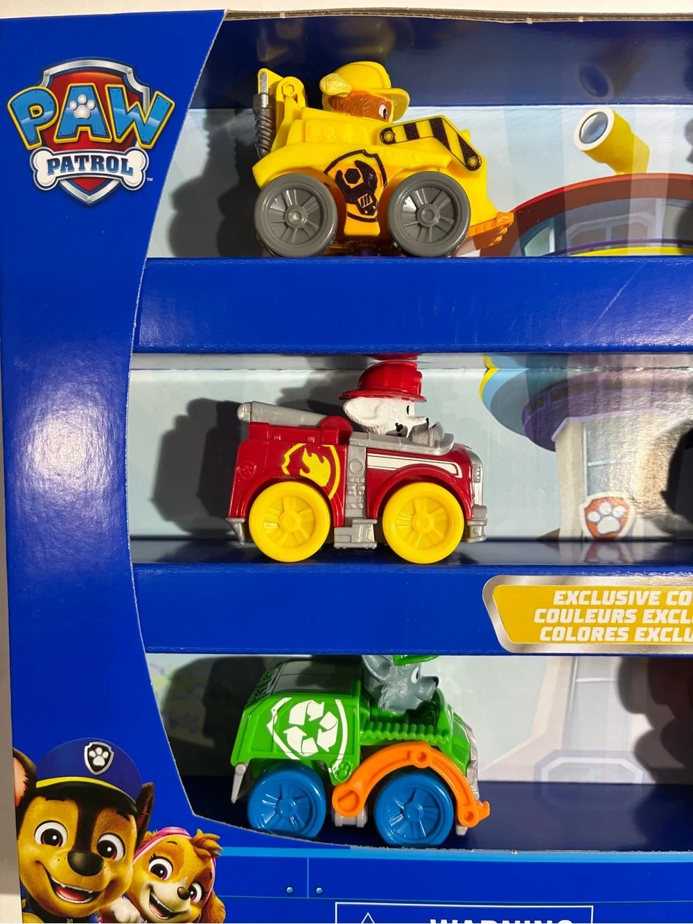 PAW Patrol Pup Squad Racers Exclusive Colors 6 Vehicle Gift Set New in Box